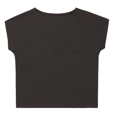 T-shirt Noir Fille Roxy There Is Life Coquillage