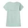 T-shirt Turquoise Fille Pepe Jeans Hana Glitter