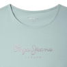 T-shirt Turquoise Fille Pepe Jeans Hana Glitter