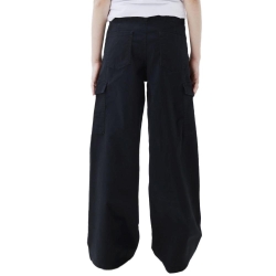 Pantalon en Toile Noir Fille Name it Wide Twill