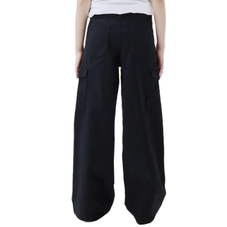 Pantalon en Toile Noir Fille Name it Wide Twill