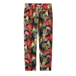 Pantalon Noir/Rouge à Imprimés Fille Name it Vinaya