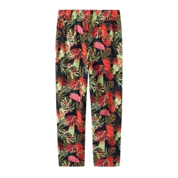 Pantalon Noir/Rouge à Imprimés Fille Name it Vinaya