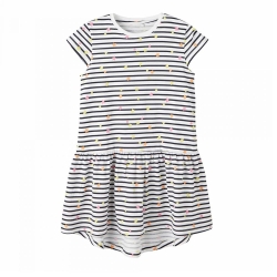 Robe Blanche à Rayures Fille Name it Frida