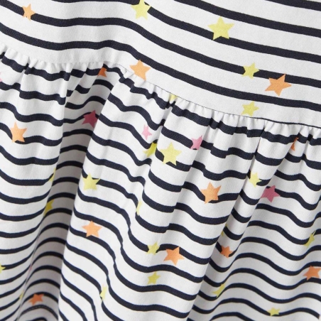 Robe Blanche à Rayures Fille Name it Frida