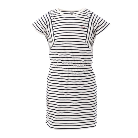 Robe à Rayures Marine/Blanc Fille EOM Pinil