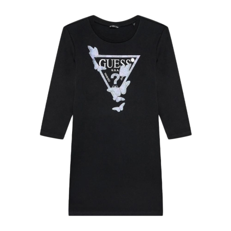 Robe Noir Fille Guess Sleeves