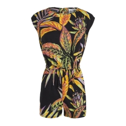 Combi-short Noir/Orange Fille O'Neill Talia Playsuit