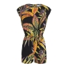 Combi-short Noir/Orange Fille O'Neill Talia Playsuit