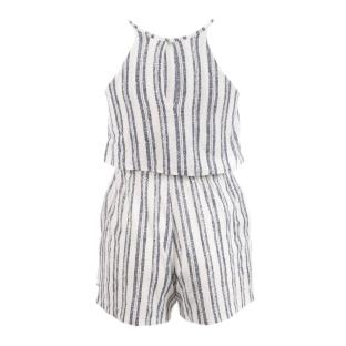 Combishort Rayures Marine/Ecru Fille Teddy Smith Cavana