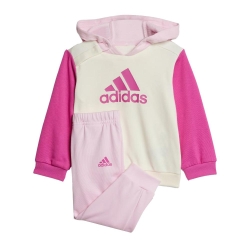 Survêtement Rose/Écru Fille Adidas Essentials Colorblock