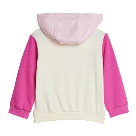 Survêtement Rose/Écru Fille Adidas Essentials Colorblock