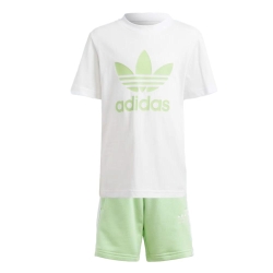 Ensemble Blanc/Vert Fille Adidas IR6935