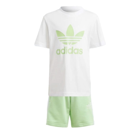 Ensemble Blanc/Vert Fille Adidas IR6935