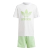 Ensemble Blanc/Vert Fille Adidas IR6935
