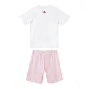 Ensemble Blanc/Rose Fille Adidas IQ4089