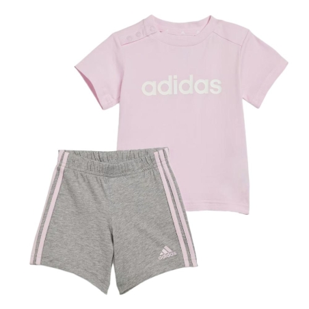 Ensemble Gris/Rose Fille Adidas IS2496