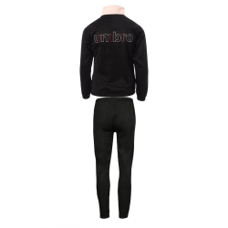 Survêtement Zippée Noire/Rose Fille Umbro Joy