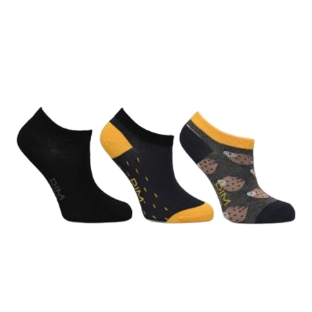 Chaussettes Grises à Motifs Fille Dim Fantaisie