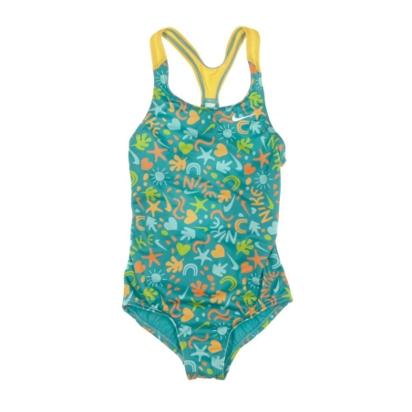 Maillot de bain Vert/Orange Fille Nike Racerback