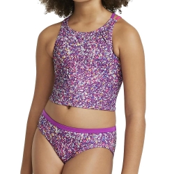 Maillot de bain 2 pièces Violet/Rose Fille Nike Spiderback Bikini