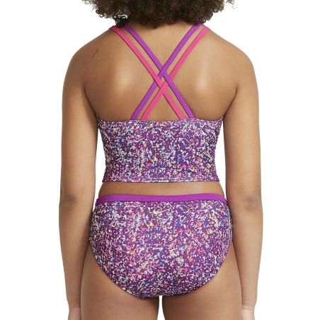 Maillot de bain 2 pièces Violet/Rose Fille Nike Spiderback Bikini