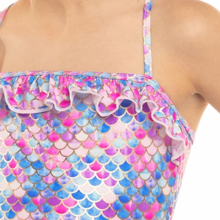 Maillot de Bain 1 Pièce Rose/Bleu Fille Sun Project