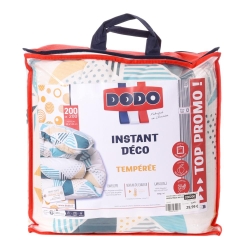 Couette Bleu/Blanc Dodo Instant Déco 200X200cm