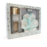Set Coupelle Feuille et Cire Perle Magnolia