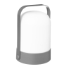 Lampe D'Extérieure Portative En Métal Gris /Blanc Atmosphèra Jerta