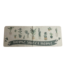 Tapis Beige Imprimés Luance 50x140cm Home Sweet Home