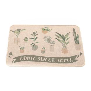 Tapis Beige Imprimés Luance 40x60cm Home Sweet Home