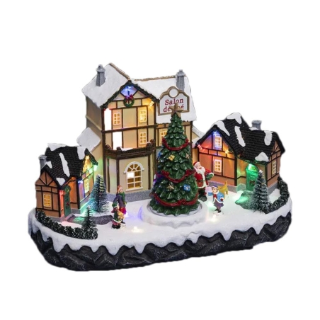 Village de Noel illuminer Atmosphera Salon De Thé