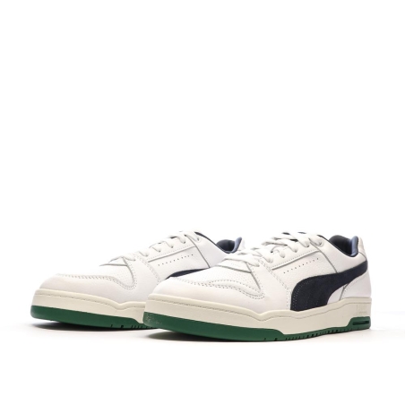 Baskets Blanc/Marine Homme Puma Slipstream Lo Varsit