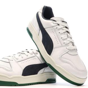Baskets Blanc/Marine Homme Puma Slipstream Lo Varsit