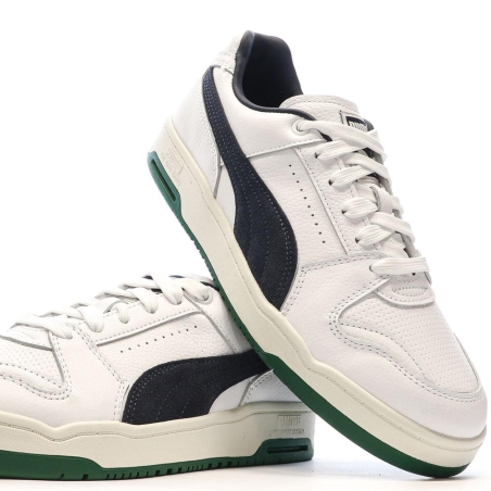 Baskets Blanc/Marine Homme Puma Slipstream Lo Varsit