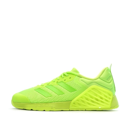 Chaussures de Training Vert Fluo Homme Adidas Dropset 3 Trainer