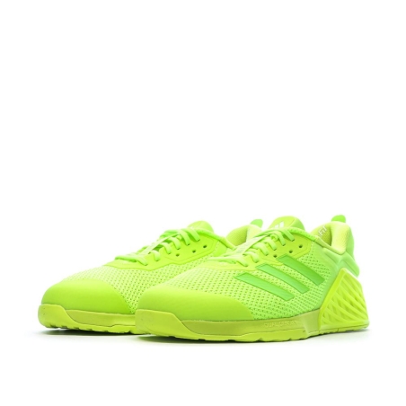 Chaussures de Training Vert Fluo Homme Adidas Dropset 3 Trainer