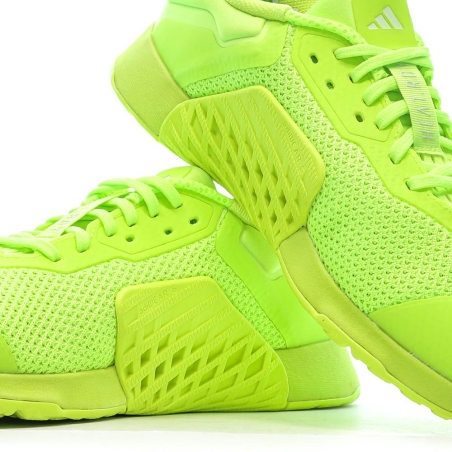 Chaussures de Training Vert Fluo Homme Adidas Dropset 3 Trainer