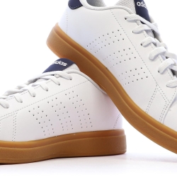 Baskets Blanches Homme Adidas Advantage Bases