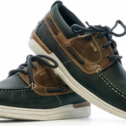 Chaussures bateaux Marine/Marron Homme TBS MATBOAT