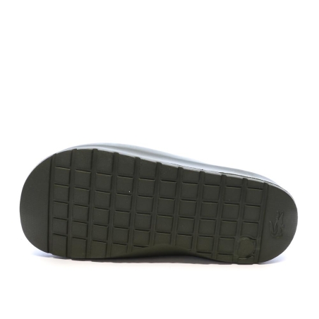 Claquettes Kaki Lacoste Serve Slide 2.0