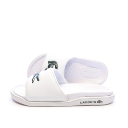 Claquettes Blanches Lacoste Serve Slide Dual