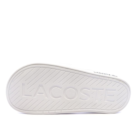 Claquettes Blanches Lacoste Serve Slide Dual