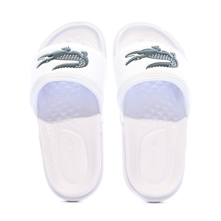 Claquettes Blanches Lacoste Serve Slide Dual