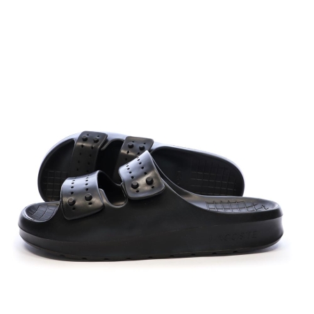 Claquettes Noir Homme Lacoste Strap CMA