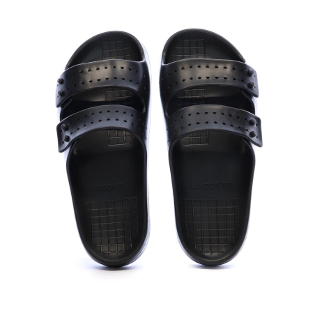 Claquettes Noir Homme Lacoste Strap CMA
