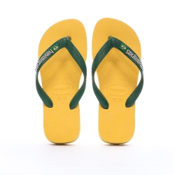 Tongs Jaune/Verte Homme Havaianas Brasil