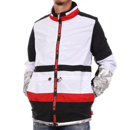 Veste Blanche/Noire Homme Supreme Grip Clifford