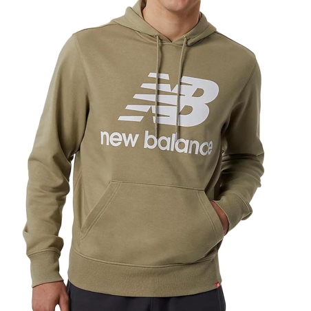 Sweat Kaki Homme New Balance Essentials Stacked